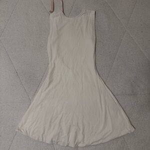 Oh Polly Cream Skater Mini Dress